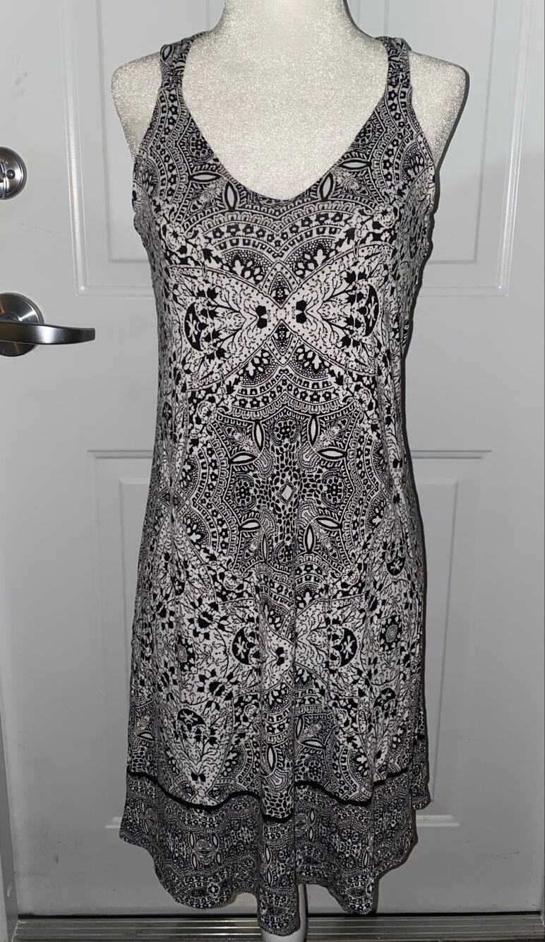 Artisan NY Womens Black and White Sleeveless Dress Size XS